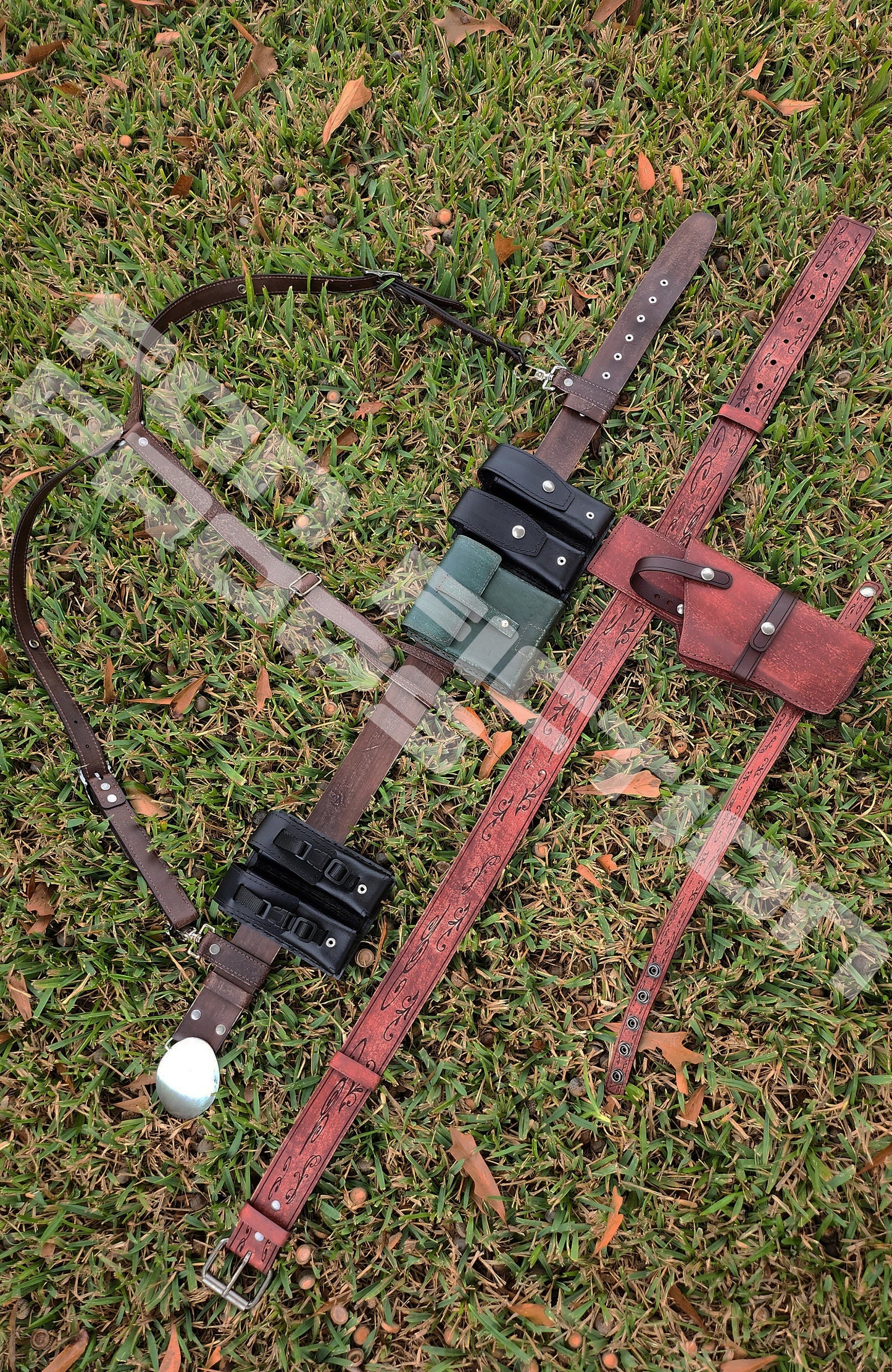 Jake Muller Inspired Leather Belt and Harness Costume Set