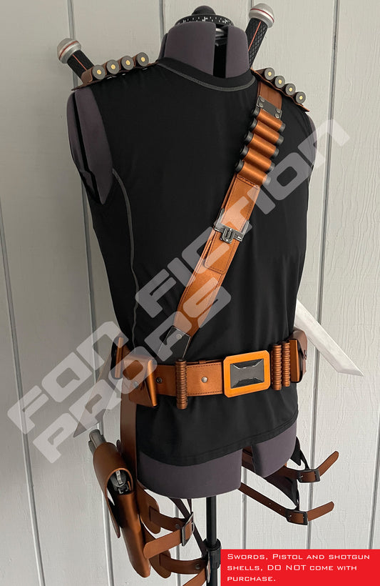 Deathstroke Inspired Costume Belt and Holster Set