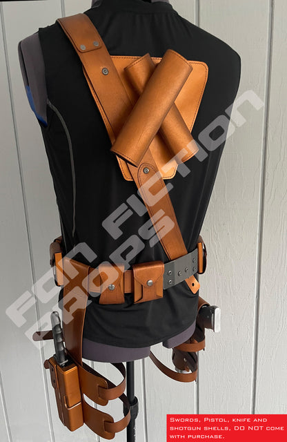 Deathstroke Inspired Costume Belt and Holster Set