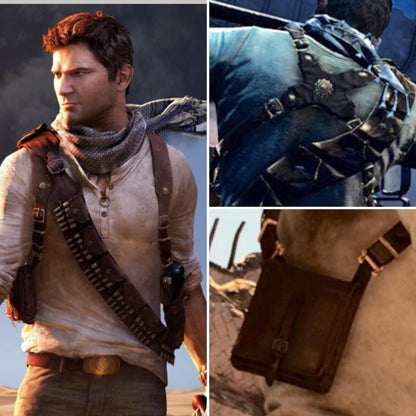 Uncharted 3 Drakes Deception Inspired Fancy Costume Gun Holster