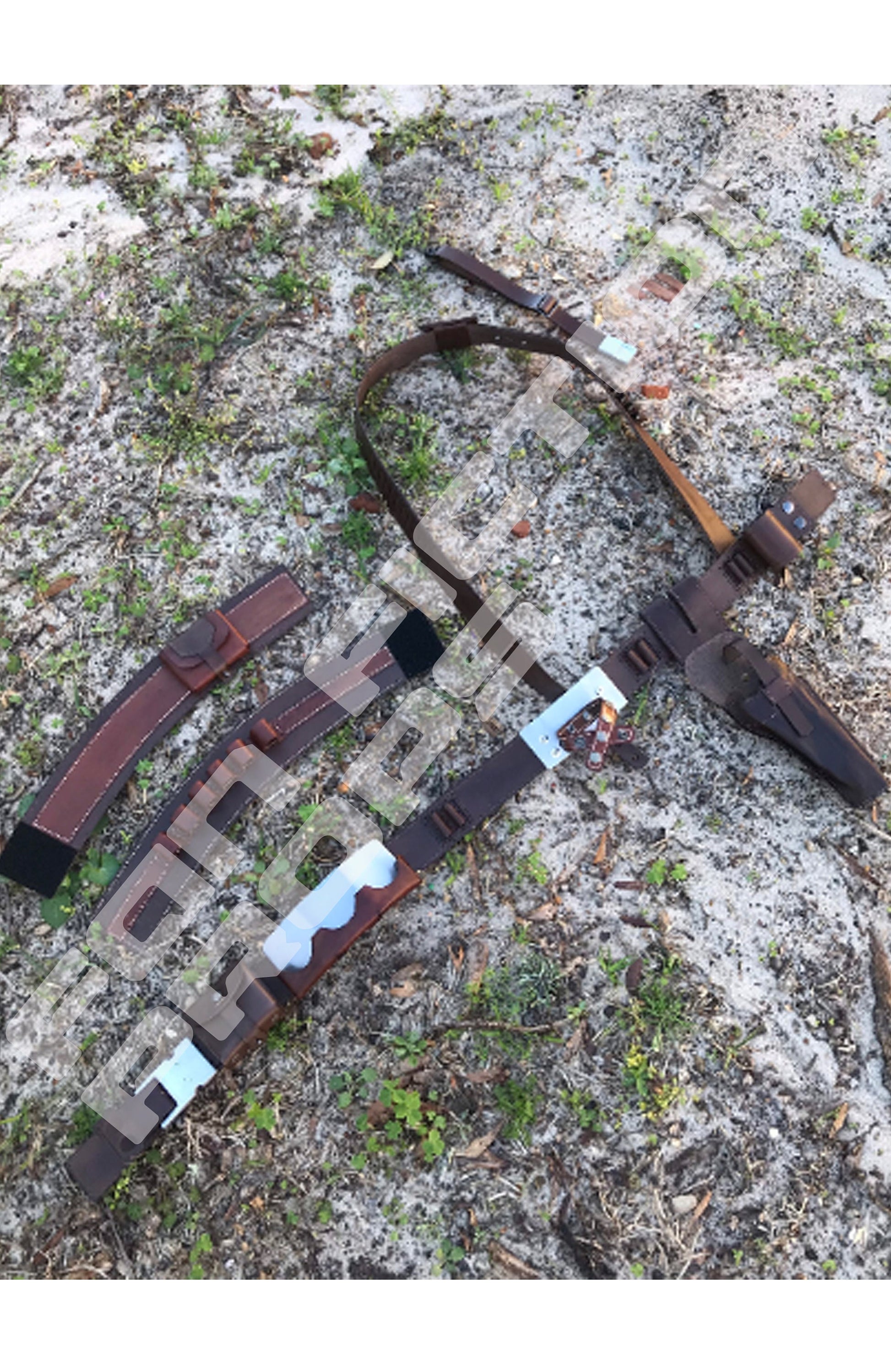 The Mandalorian Inspired Leather Set (all metal buckles)