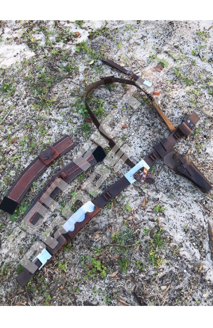 The Mandalorian Inspired Leather Set (all metal buckles)