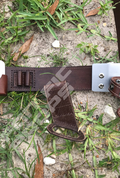 The Mandalorian Inspired Leather Set (all metal buckles)