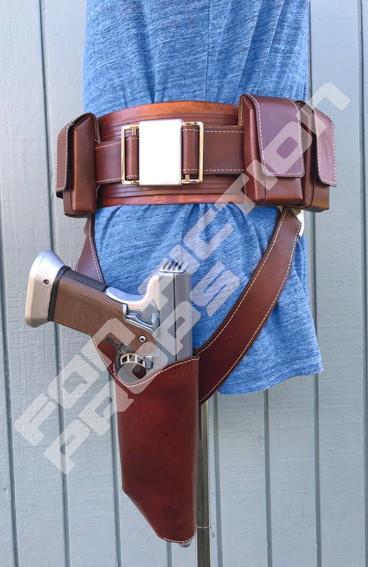Koska Reeves Inspired Gun Holster Belt Set