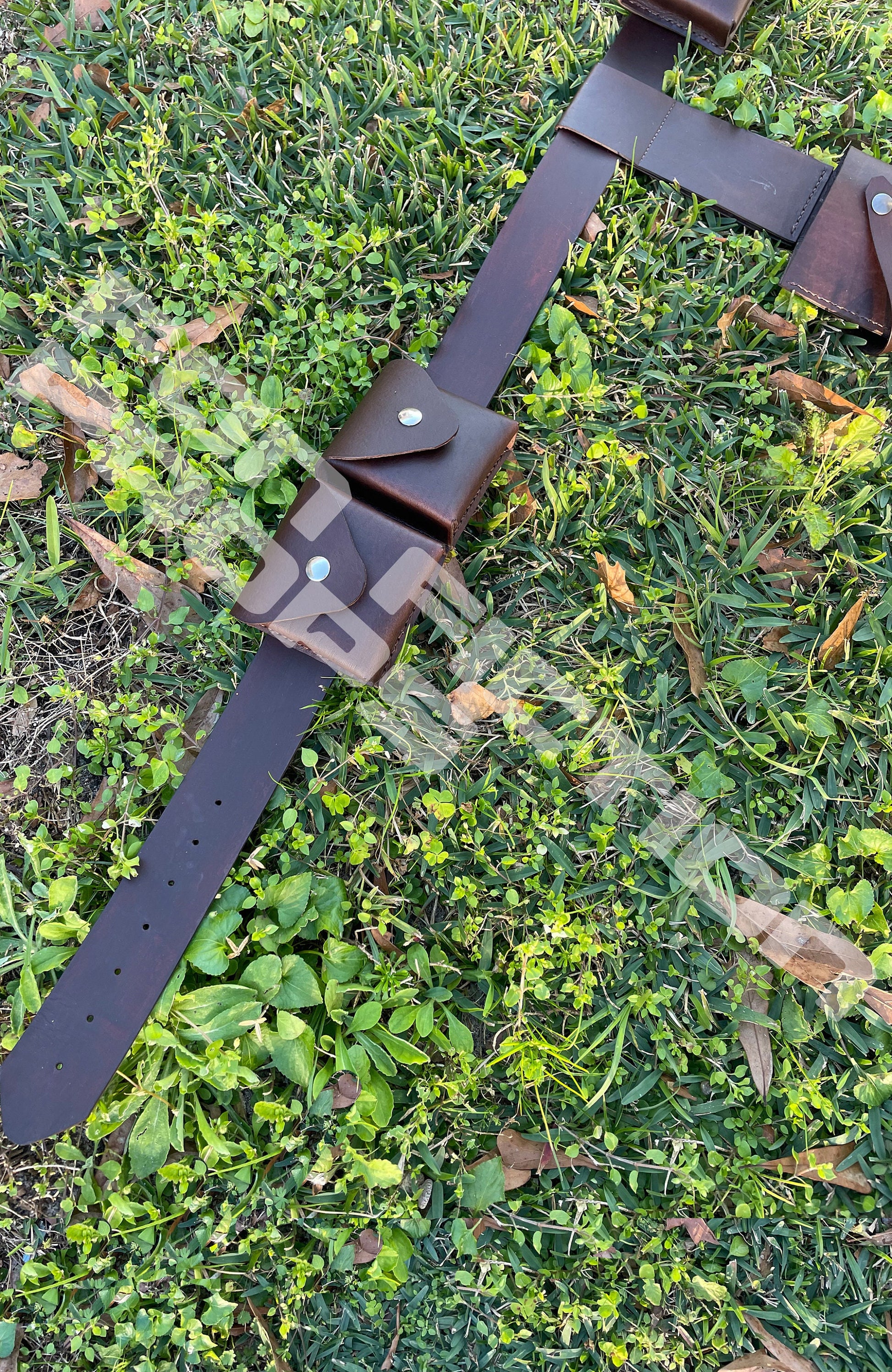 Axe Woves Inspired Gun Holster Belt and Pouch Set