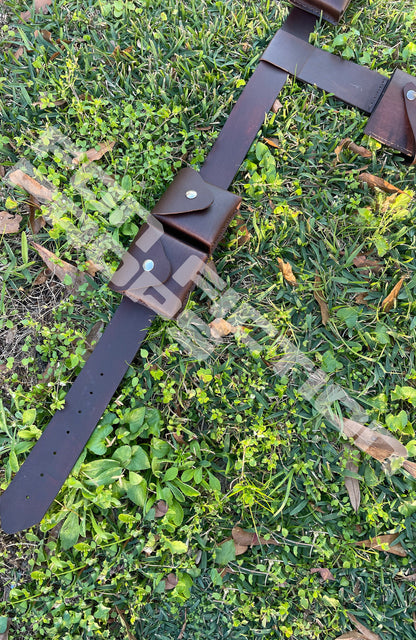 Axe Woves Inspired Gun Holster Belt and Pouch Set