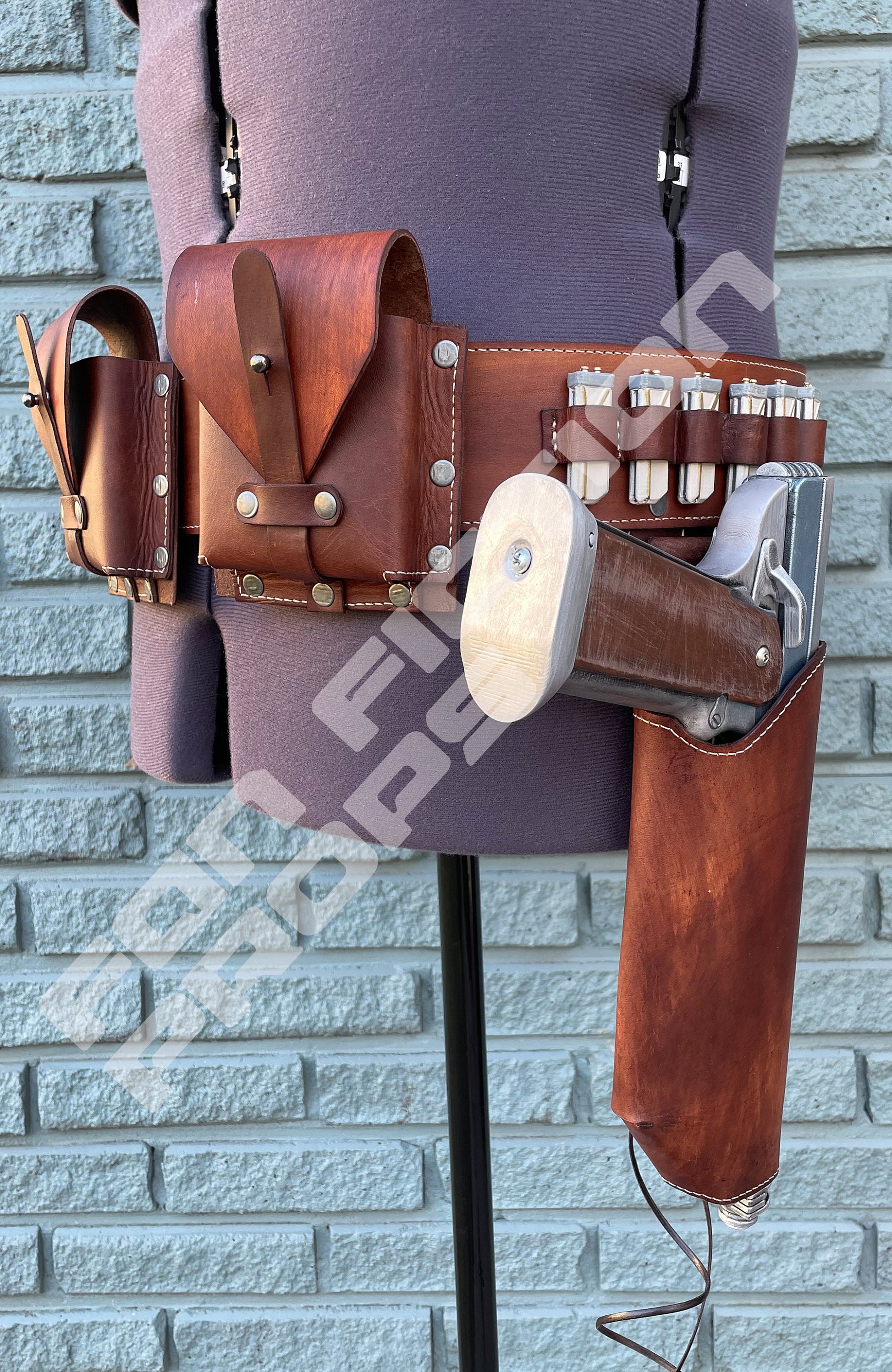 Mandalorian Western Inspired Costume Gun Belt