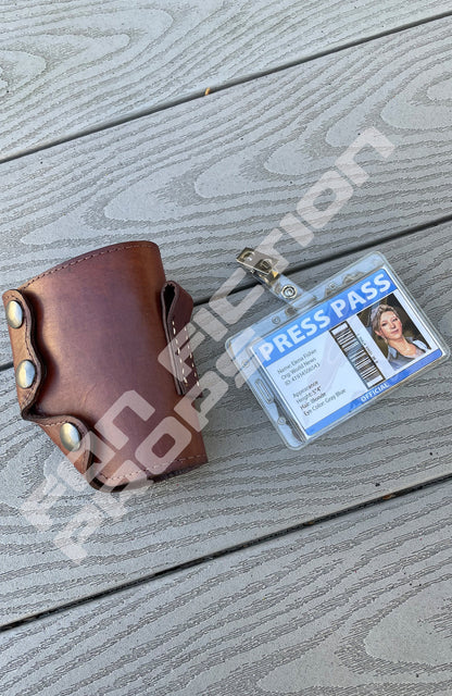 Uncharted Elena Fisher Inspired Gun Holster and Press Pass
