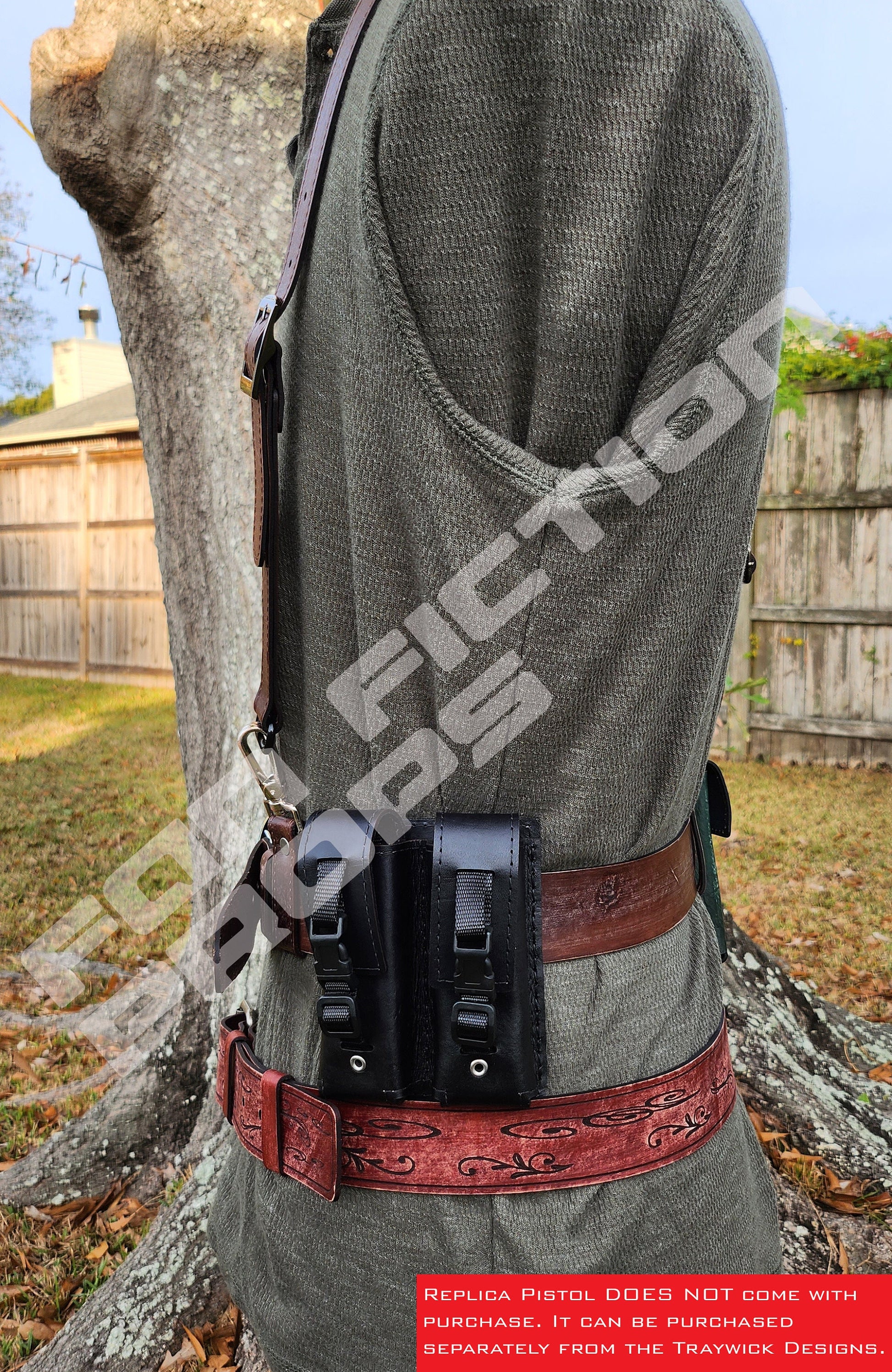 Jake Muller Inspired Leather Belt and Harness Costume Set