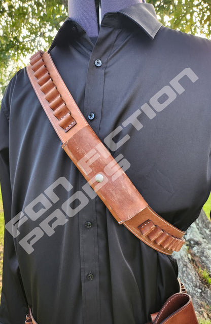 Western Inspired Bandolier With Optional Holster