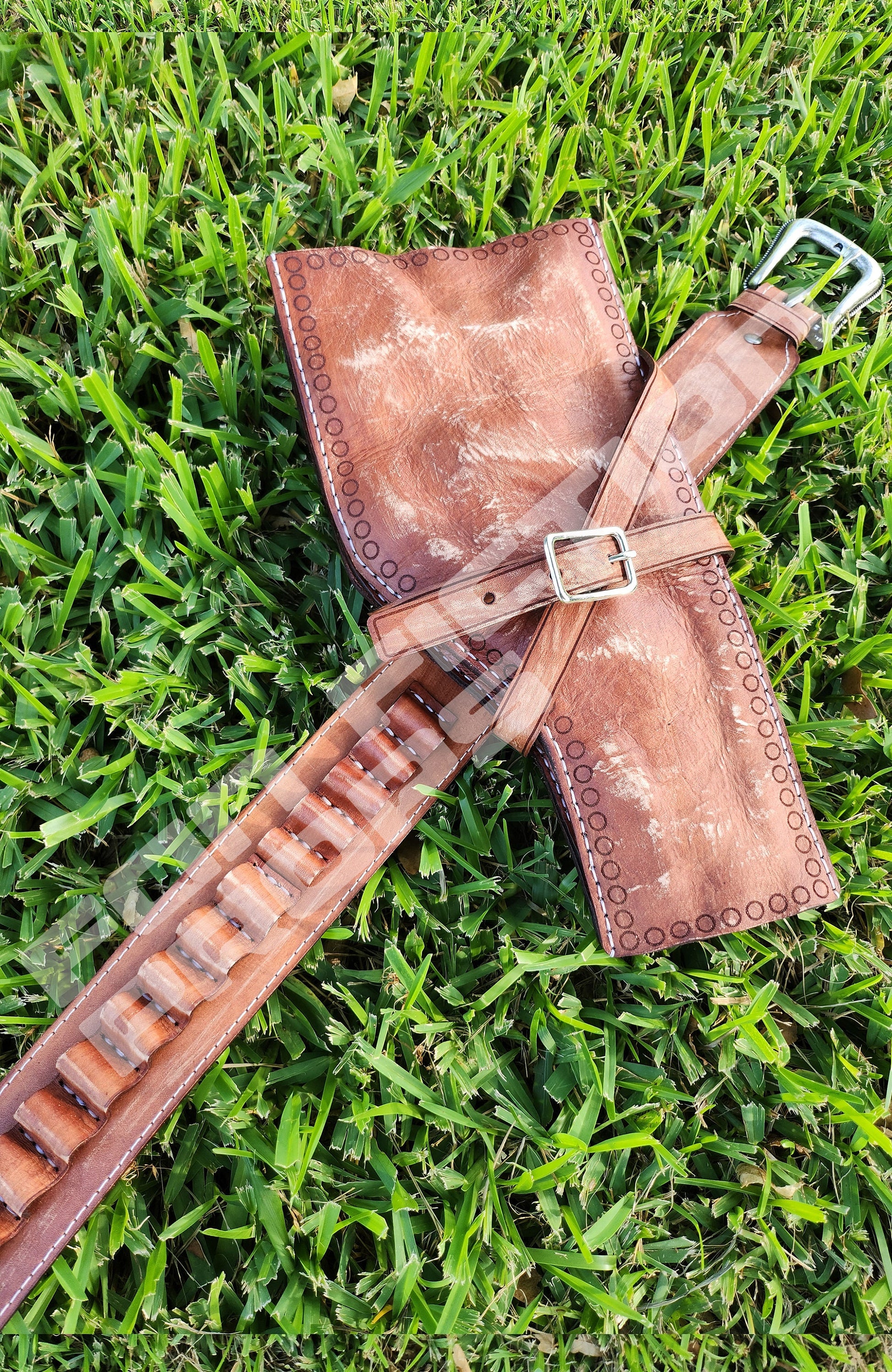 Western Inspired Bandolier With Optional Holster