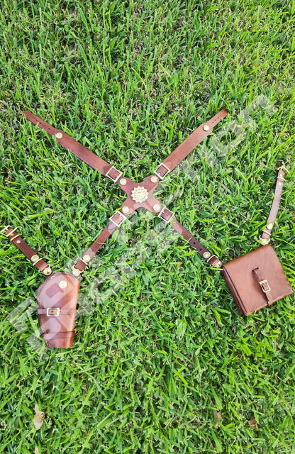 Uncharted 3 Drakes Deception Inspired Fancy Costume Gun Holster