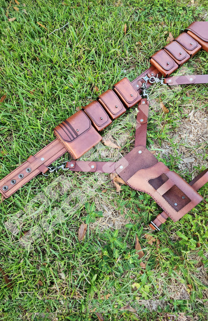 Mandalorian Inspired Costume Belt and Holster Set