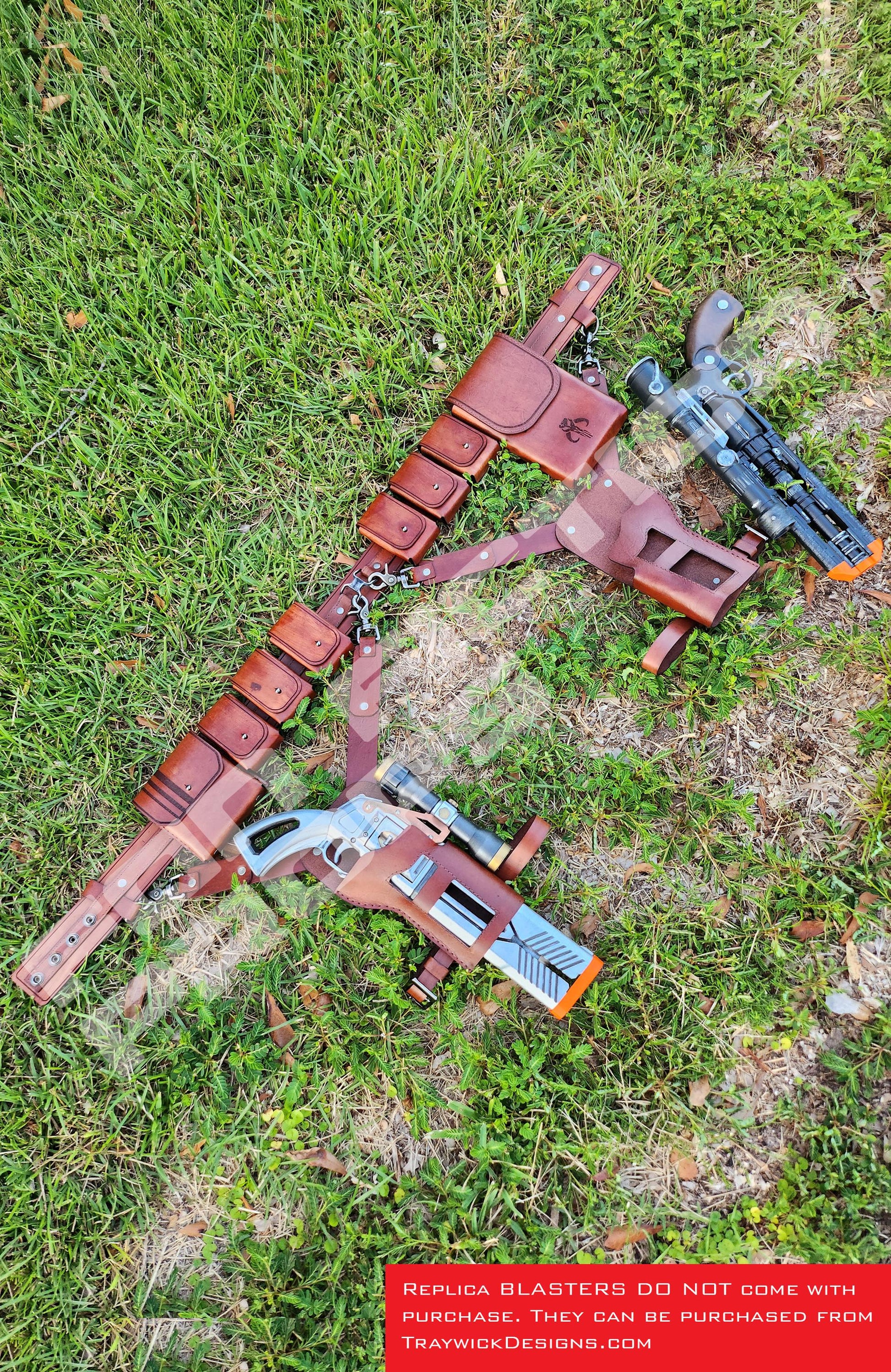 Mandalorian Inspired Costume Belt and Holster Set