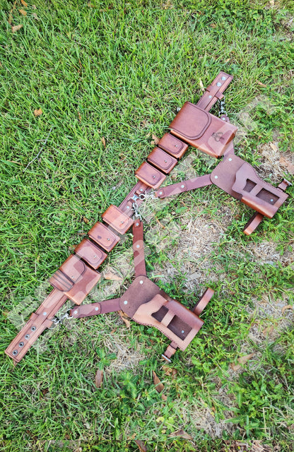 Mandalorian Inspired Costume Belt and Holster Set