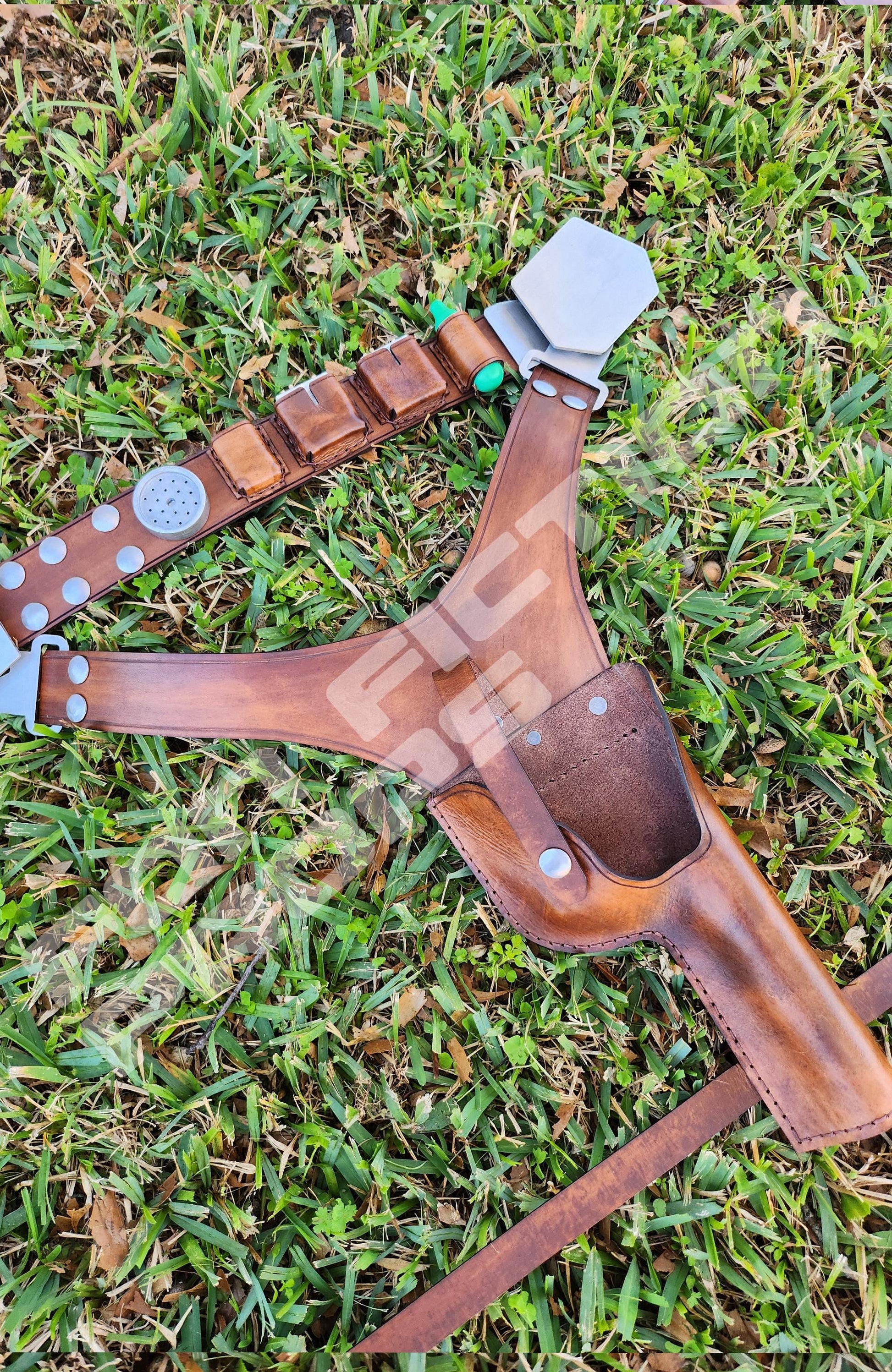 Han Solo Inspired Leather Costume Belt With Belt Tools