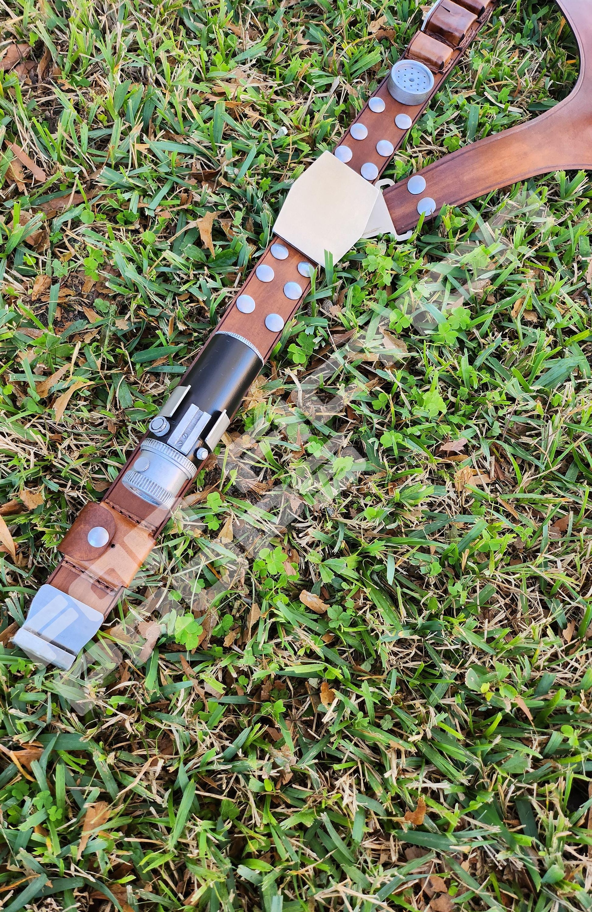 Han Solo Inspired Leather Costume Belt With Belt Tools