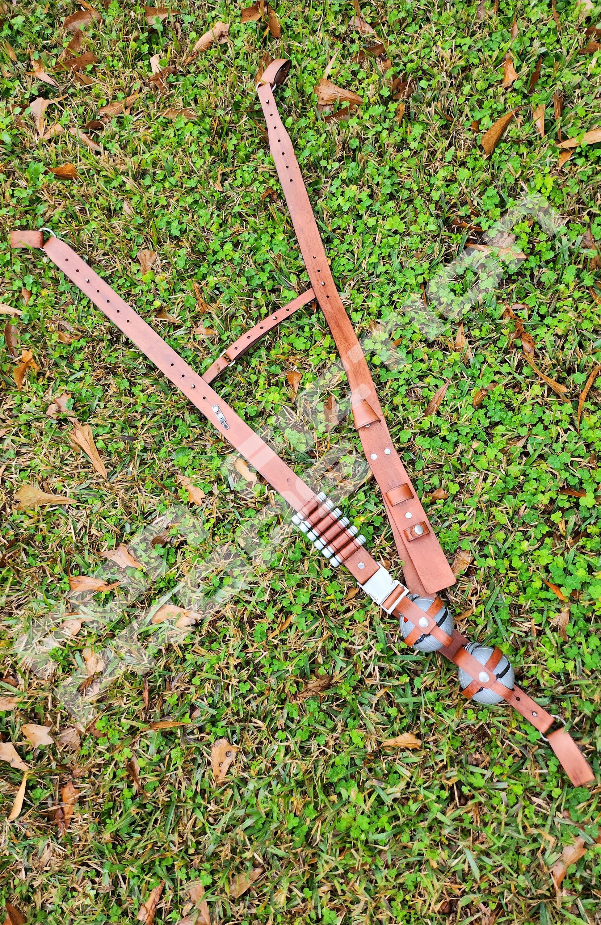 Mandalorian Inspired Shoulder Harness With Cylinders and Thermal Detonators