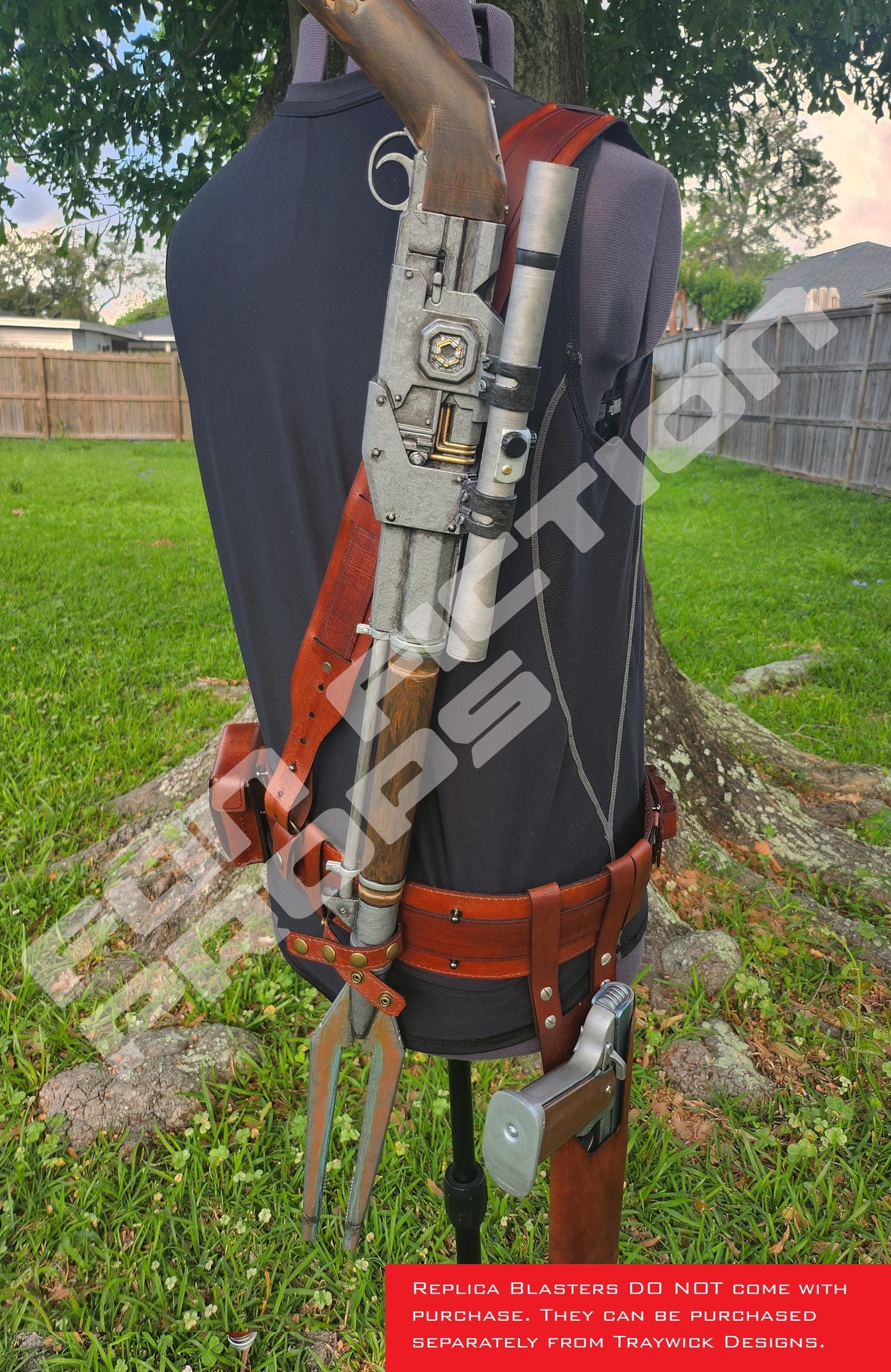 Mandalorian Inspired Custom Belt and Shoulder Harness Set