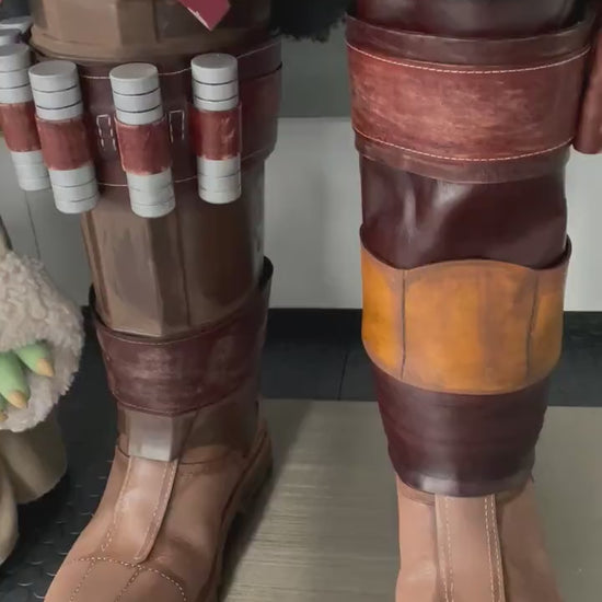The Mandalorian Inspired Leather Set (all metal buckles)