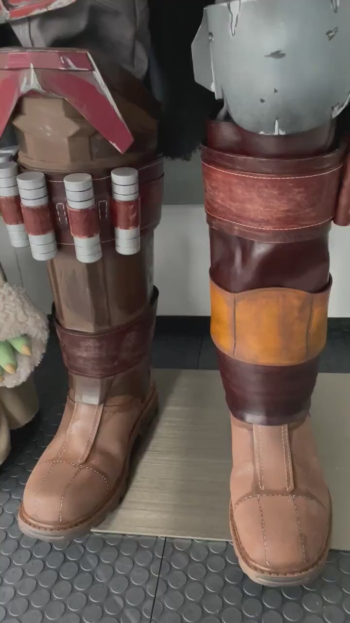 The Mandalorian Inspired Leather Set (all metal buckles)